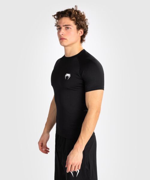 Venum Contender Heren Rashguard met korte mouwen - Zwart/Wit