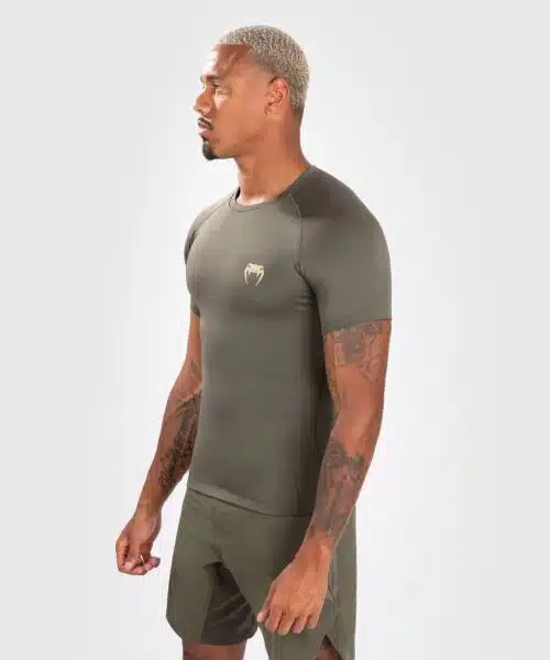 Venum Contender Heren Rashguard met korte mouwen - Khaki