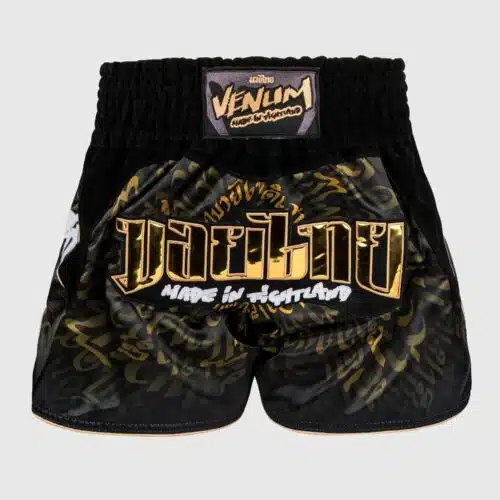 Venum muay thai short attack black/gold