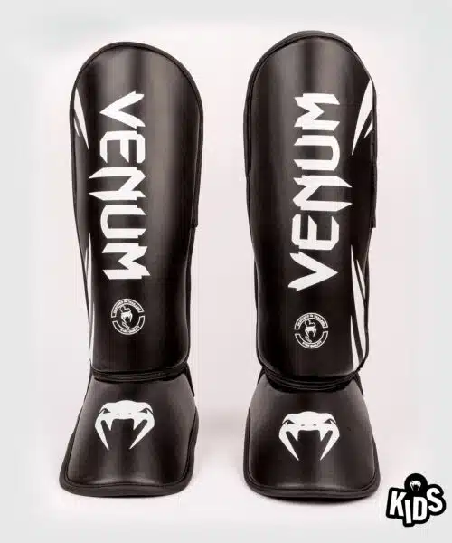 Venum challenger scheenbeschermers kids black/white