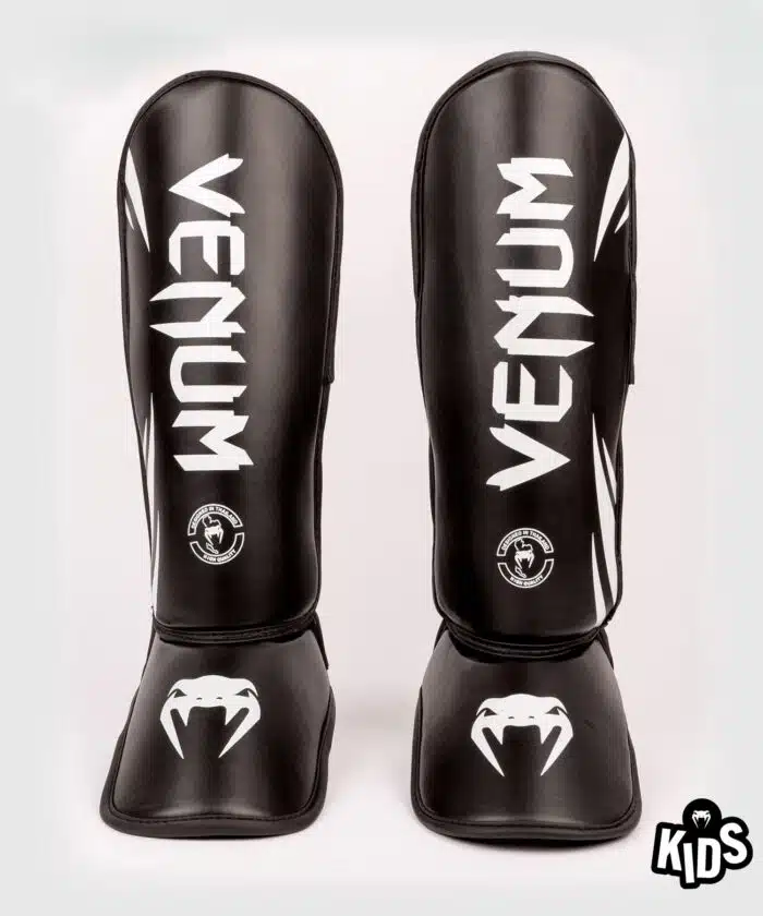 Venum challenger scheenbeschermers kids black/white