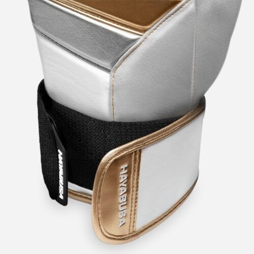 Hayabusa bokshandschoenen t3 white/gold