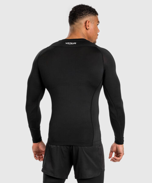 Venum Attack Heren Lange Mouwen Rashguard - Zwart/Grijs