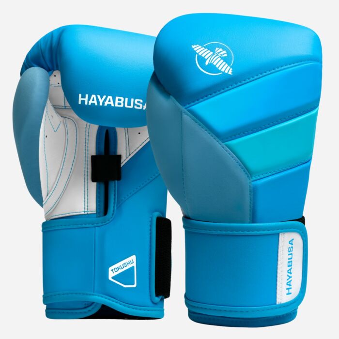 Hayabusa bokshandschoenen t3 neon blue