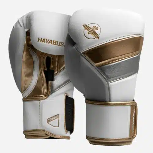 Hayabusa bokshandschoenen t3 white/gold