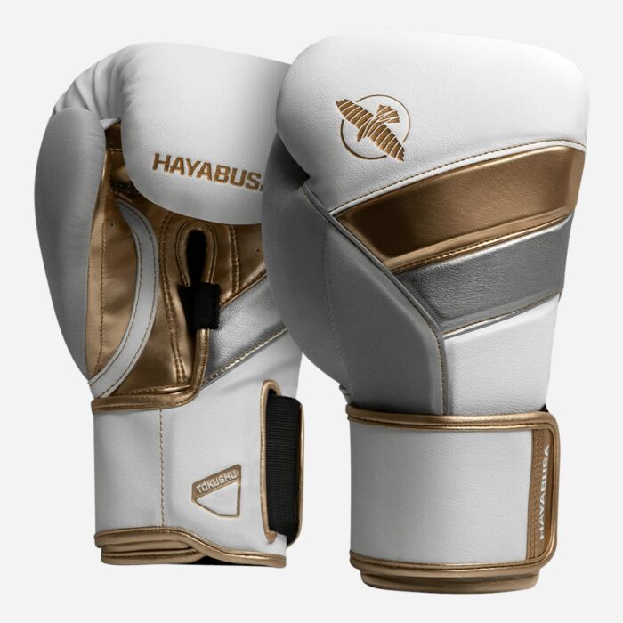 Hayabusa bokshandschoenen t3 white/gold