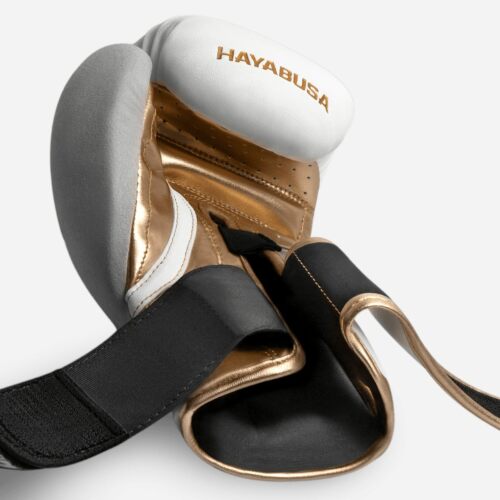 Hayabusa bokshandschoenen t3 white/gold