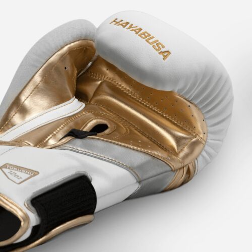 Hayabusa bokshandschoenen t3 white/gold