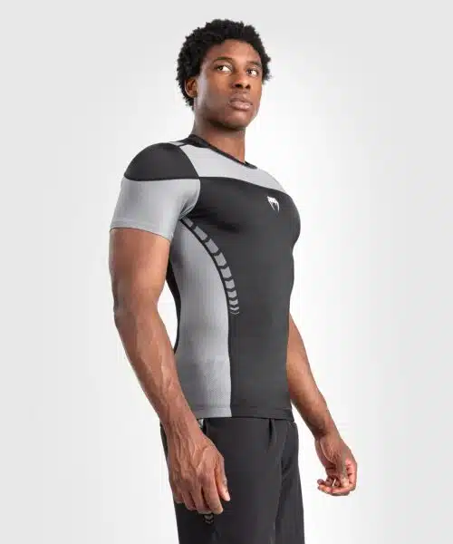 Venum Tempest Heren Rashguard Met Korte Mouwen - Zwart/Grijs