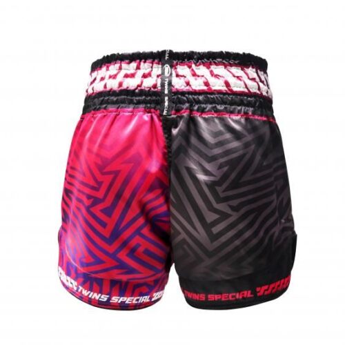 Twins Kickboksbroek TTBL Maze Zwart/Rood