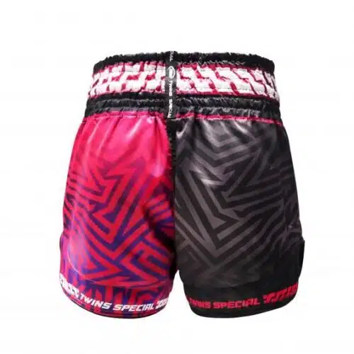 Twins Kickboksbroek TTBL Maze Zwart/Rood