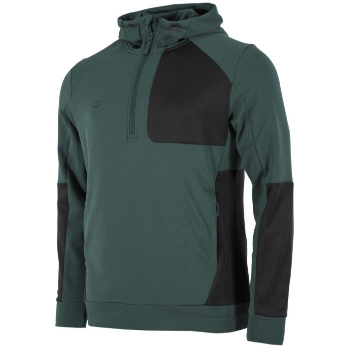 Stanno Plaza Brush Hooded Half Zip Top