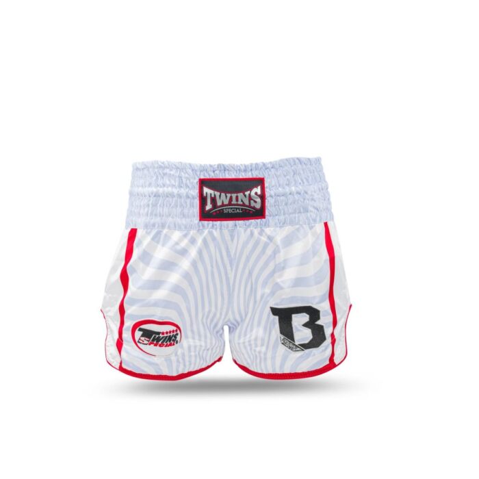 Twins X Booster Kickboksbroek TBT 8 Wit/Rood