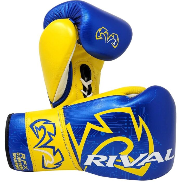 Rival Bokshandschoenen RFX Guerrero P4P Veter Edition Blauw/Geel