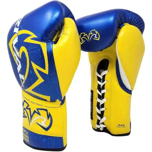 Rival Bokshandschoenen RFX Guerrero P4P Veter Edition Blauw/Geel
