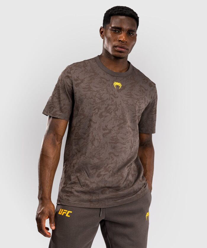 UFC Fusion by Venum Fight Week Korte Mouwen T-shirt voor Heren - Earthen Brown