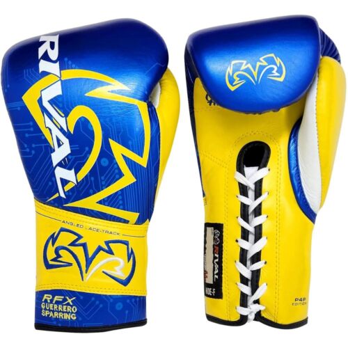 Rival Bokshandschoenen RFX Guerrero P4P Veter Edition Blauw/Geel