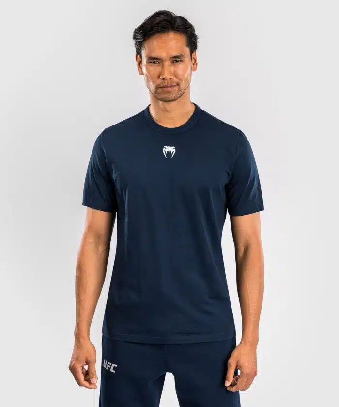 UFC Fusion by Venum Fight Week Korte Mouwen T-shirt voor Heren - Solid Oceaanblauw