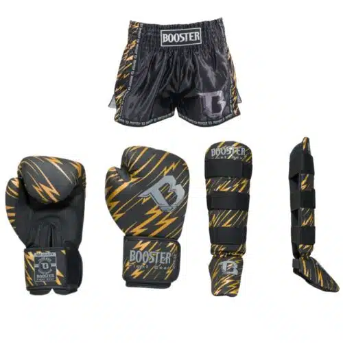 Booster kickboks set combat serie kids goud
