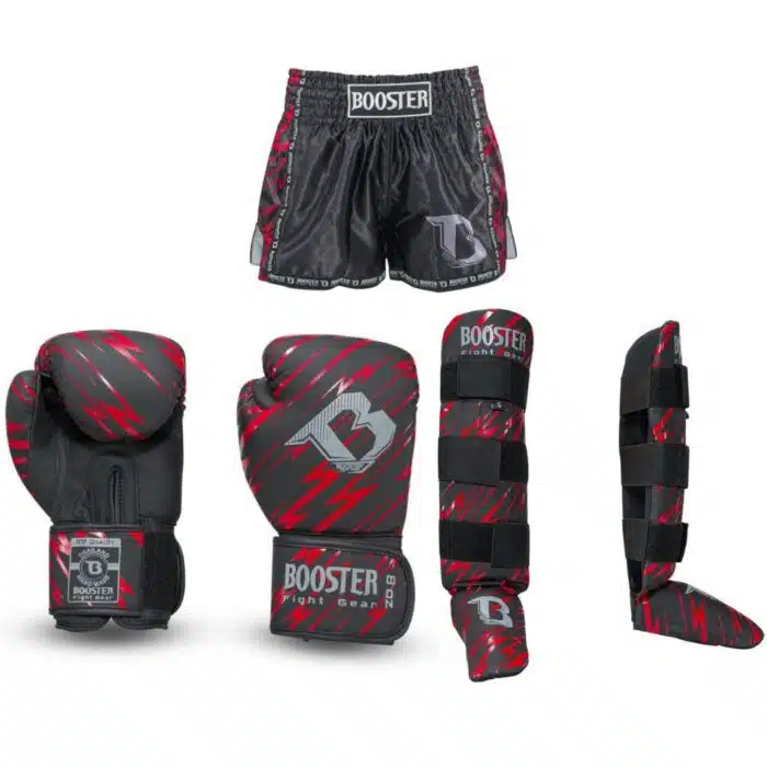 Booster kickboks set combat serie kids rood