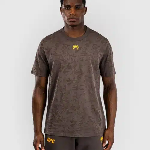 UFC Fusion by Venum Fight Week Korte Mouwen T-shirt voor Heren - Earthen Brown