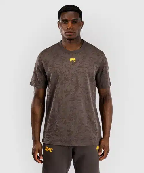 UFC Fusion by Venum Fight Week Korte Mouwen T-shirt voor Heren - Earthen Brown