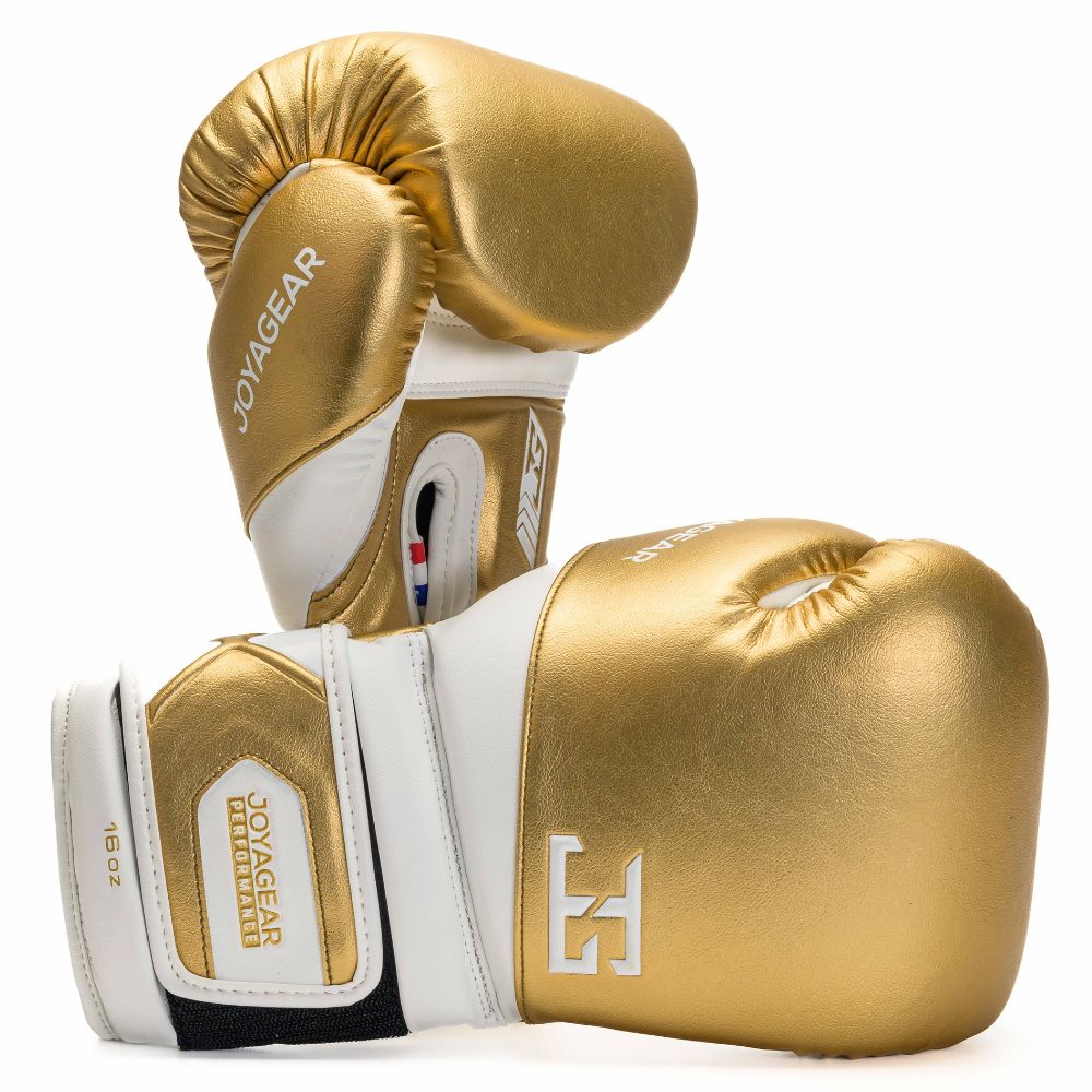 Joya Gear Bokshandschoenen Performance Velcro - White/Gold