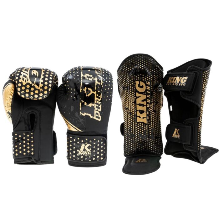 King pro boxing kickboks set kids hexagon goud