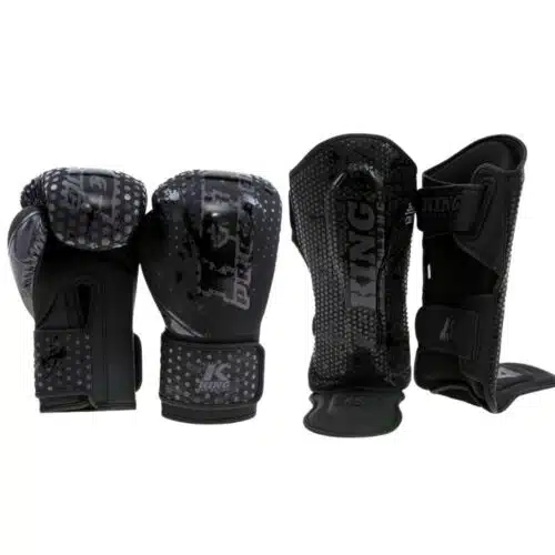 King pro boxing kickboks set kids hexagon zwart