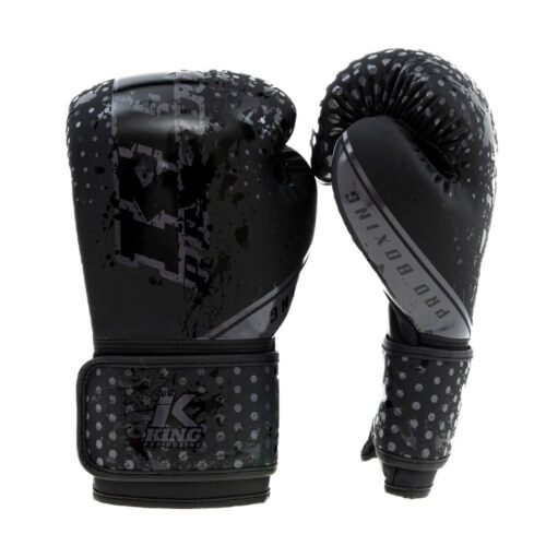 King Pro Boxing Bokshandschoenen Kids Hexagon - Zwart