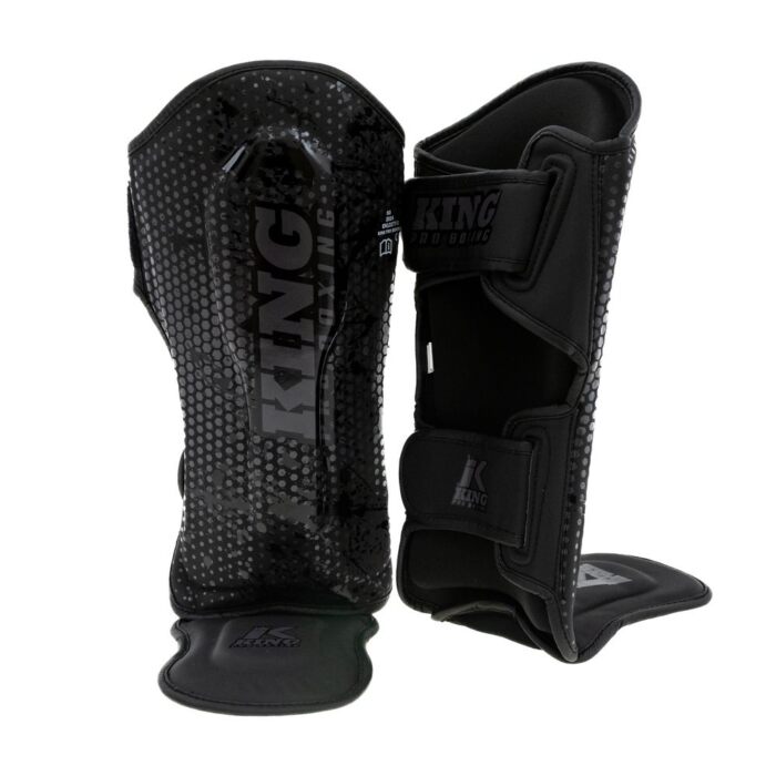 King Pro Boxing Kids Hexagon Scheenbeschermers zwart