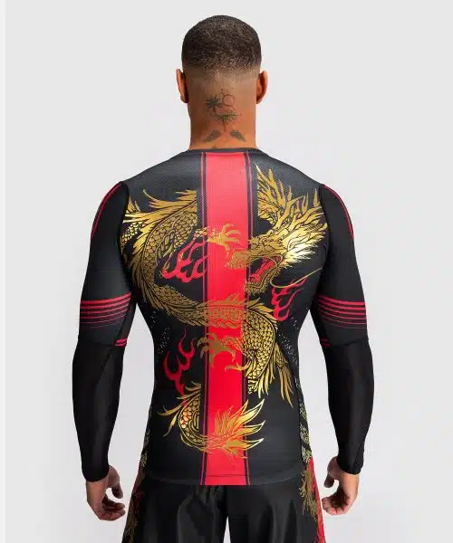 Venum X Tekken 8 Rashguard Long Sleeve Marshall Law Black/Red