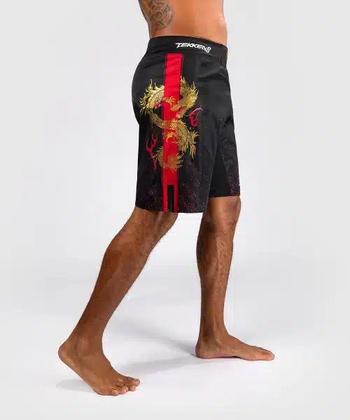 Venum X Tekken 8 Fightshort Marshall Law Black/Red
