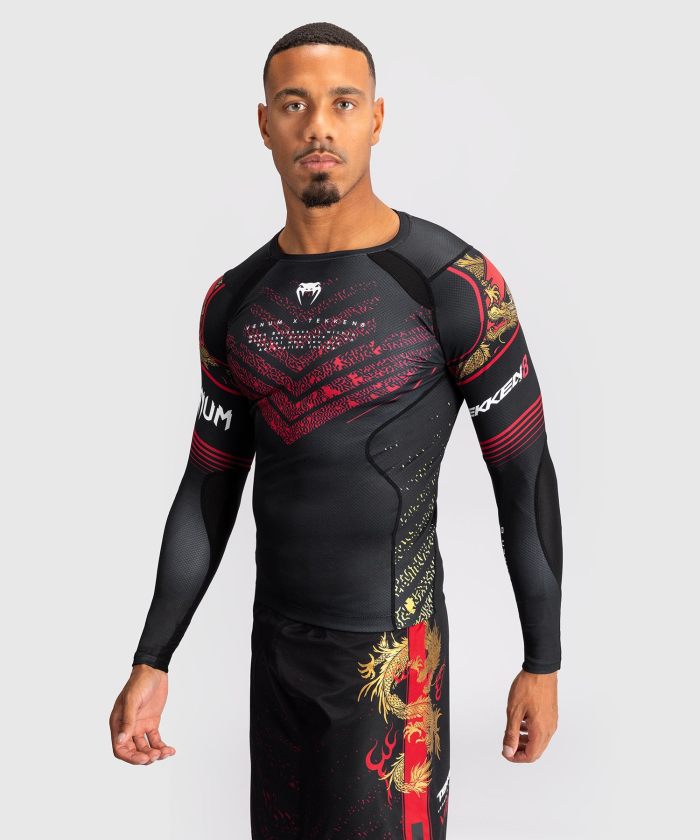 Venum X Tekken 8 Rashguard Long Sleeve Marshall Law Black/Red