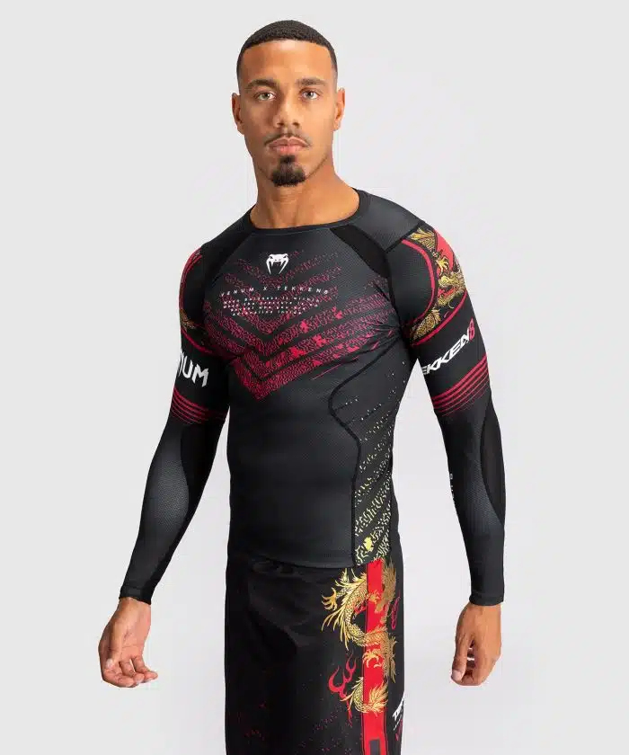 Venum X Tekken 8 Rashguard Long Sleeve Marshall Law Black/Red