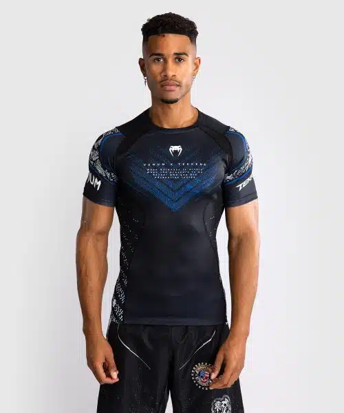 Venum X Tekken 8 Rashguard Short Sleeve Paul Phoenix Black/Blue