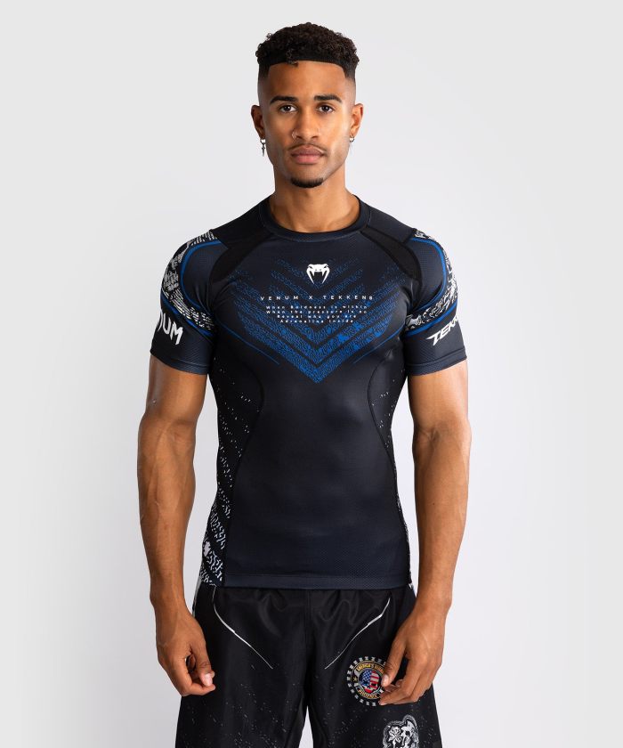 Ryokyun Venum X Tekken 8 Rashguard Long Sleeve Jin Kazama Black/White