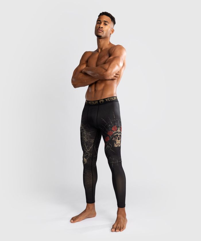 Venum Spats Santa Muerte 5.0 Deep Black/Gold