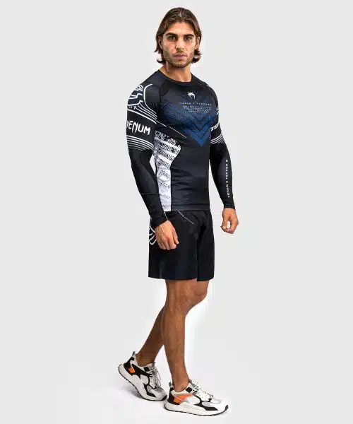 Venum X Tekken 8 Rashguard Long Sleeve Jin Kazama Black/Blue