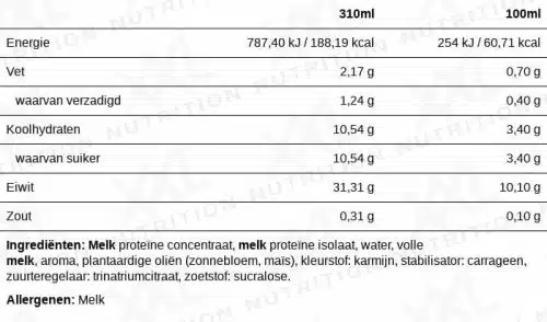 N'Joy Protein Drink - 310ml - Aardbei