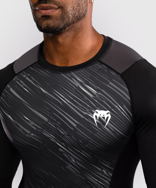 Venum Long Sleeve Rashguard Rapid Black/Storm Grey