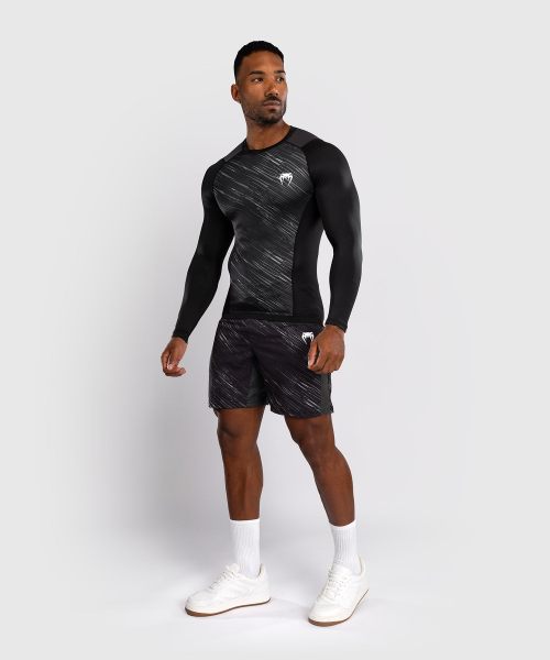 Venum Long Sleeve Rashguard Rapid Black/Storm Grey