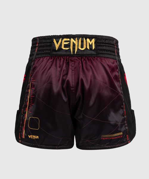 Venum Muay Thai Shorts Tactical XT Black/Burgundy/Gold