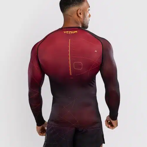 Venum Rashguard Long Sleeve Tactical XT Burgundy/Gold