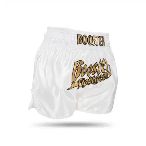 Booster kickboksbroek TBT Thunder WH/GD