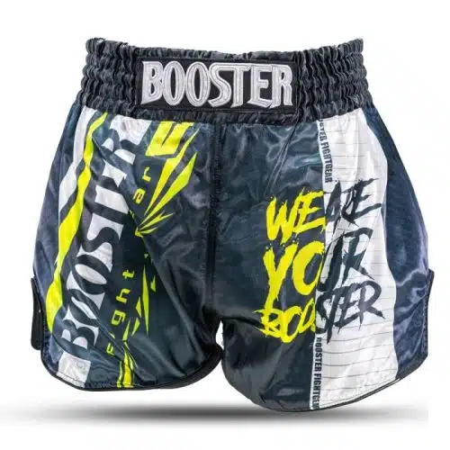 Booster Kickboksbroek TBT Performance 3 Zwart/Neon Geel