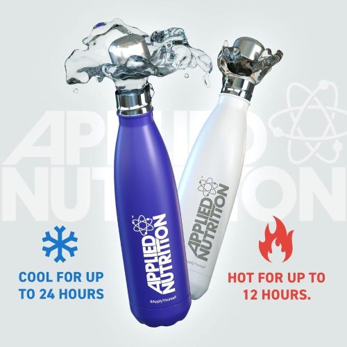 Applied Nutrition Stainless Steel Bottle White