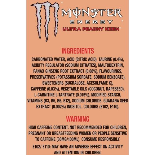 Monster Energy Ultra Peachy Keen 500ml