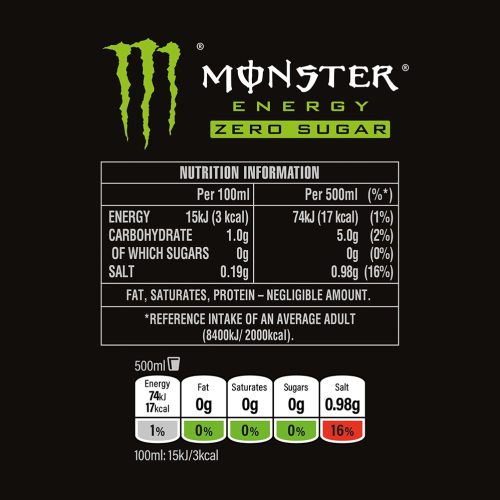 Monster Energy Original Zero Sugar 500ml