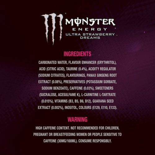 Monster Energy Ultra Strawberry Dreams 500ml